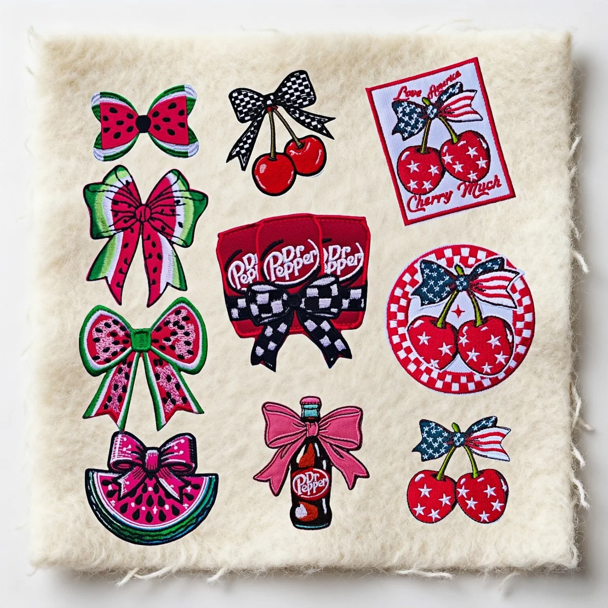 

Вышитые нашивки на тему фруктов и напитков — утюг на/шив для одежды, сумок, декор своими руками