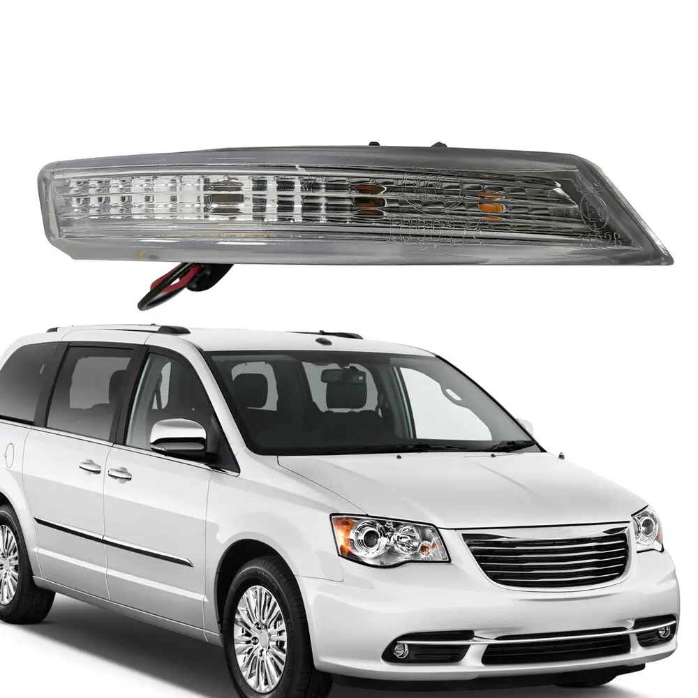 Driver Left/Passenger RH Side LED Mirror Turn Signal Light For 2008-2016 Chrysler Town & Country