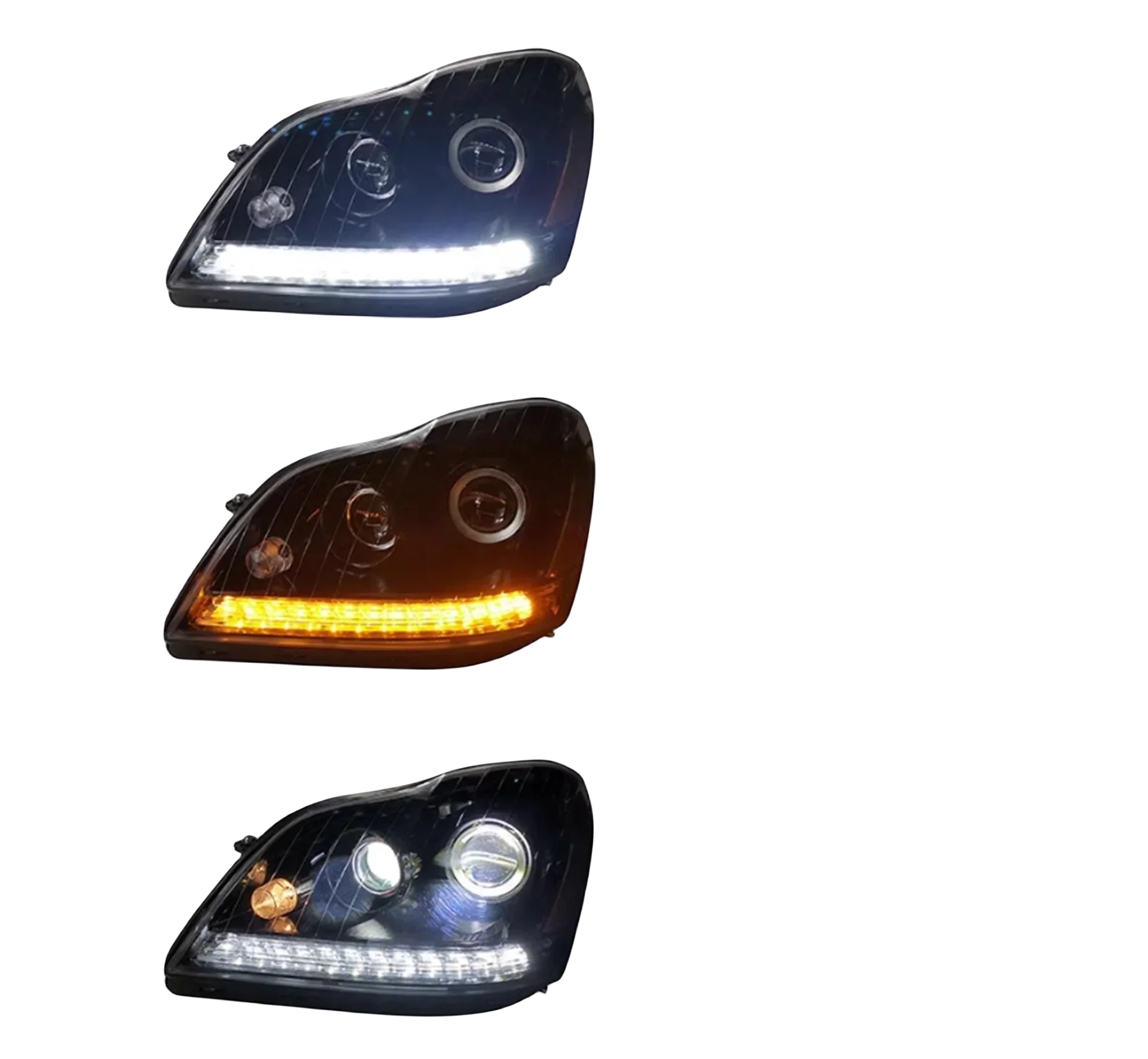 

Автомобильные светодиодные фары для Mercedes Benz GL450 06-11DRL дневные ходовые огни указатель поворота