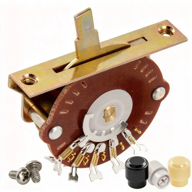 For Electric Guitar Bass Pickup Selector Switch 3 Way 5 Way Super Switch Copper Shaft