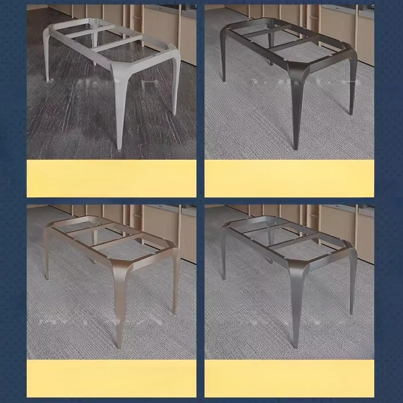 

Modern rock slab dining table foot wrought iron light luxury dining table bracket marble tile desktop support base table leg