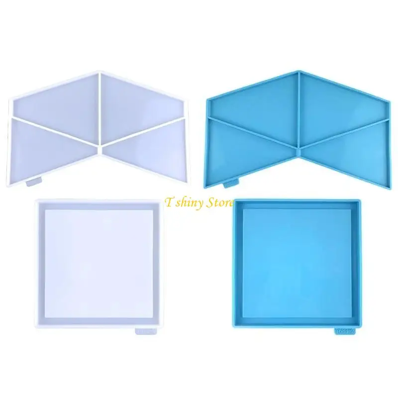 N58F Silicone Vase Molds,Pyramid Epoxy Resin Casting Molds for DIY Crafts Vase,Home Decors Dry Flowers Holder Bottle Mold