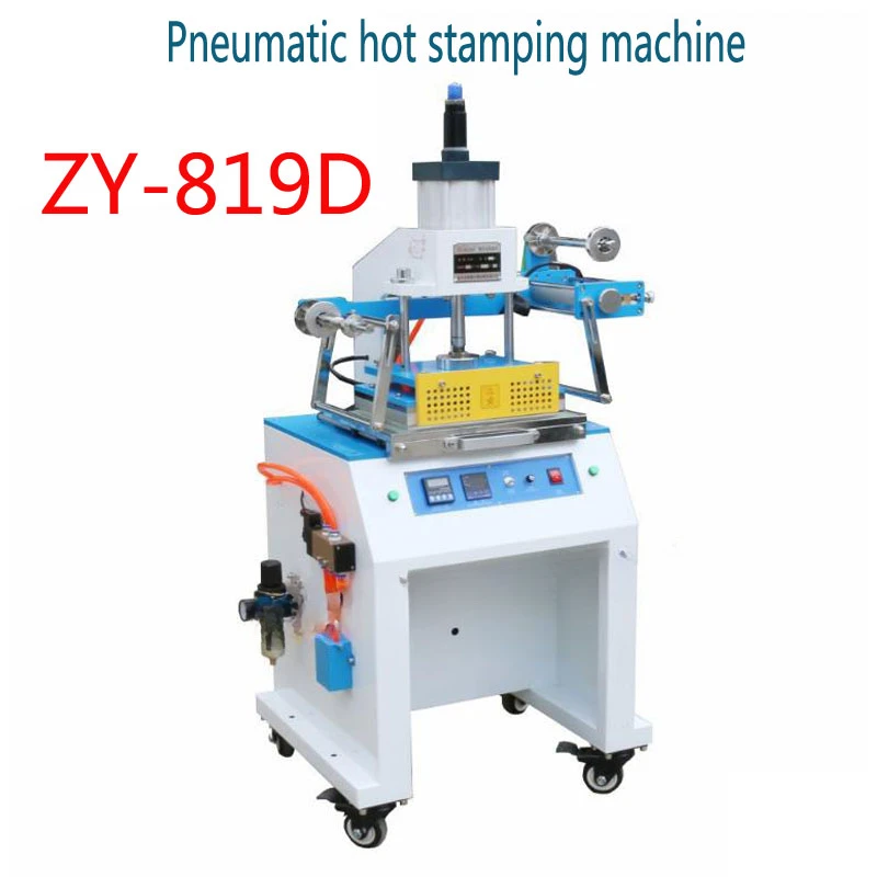 ZY-819D Vertical Pneumatic hot Bronzing machine Large area automatic hot stamping machine setting height area 10-50time/min