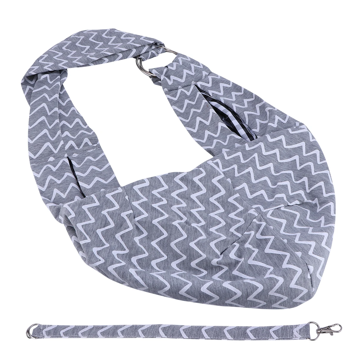 

3D Printed Pet Carrier Bag Lightweight Polyester Sling Pouch For Dogs Cats Comfortable Travel Solution Portable Shoulder Bag