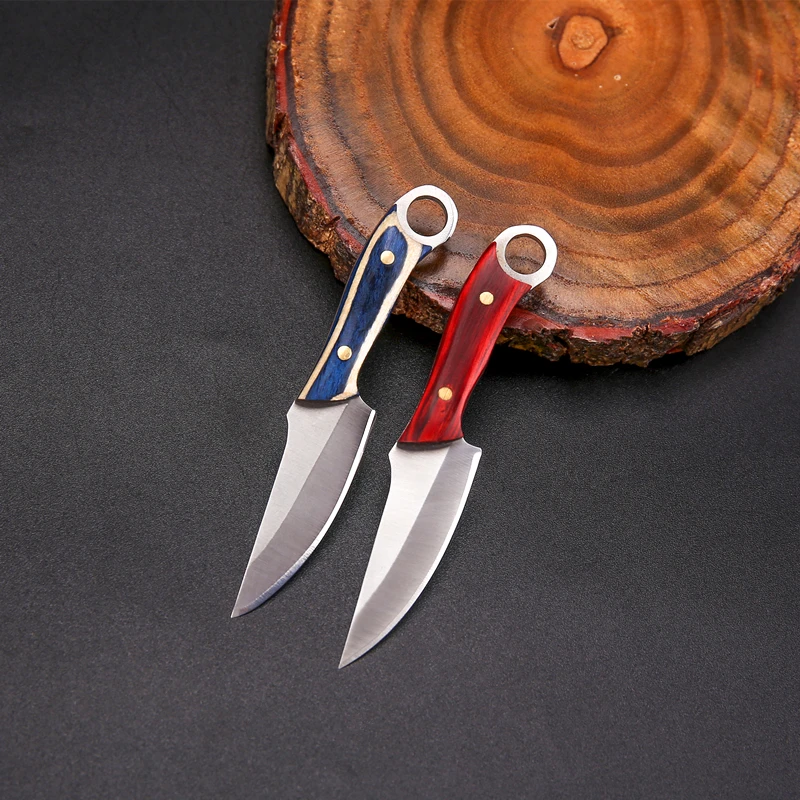 1pc Portable EDC Pocket Knife，Sharp Fruit Knife and Keychain Knife，Stainless Steel Mini Cleaver for BBQ,Home,Hiking