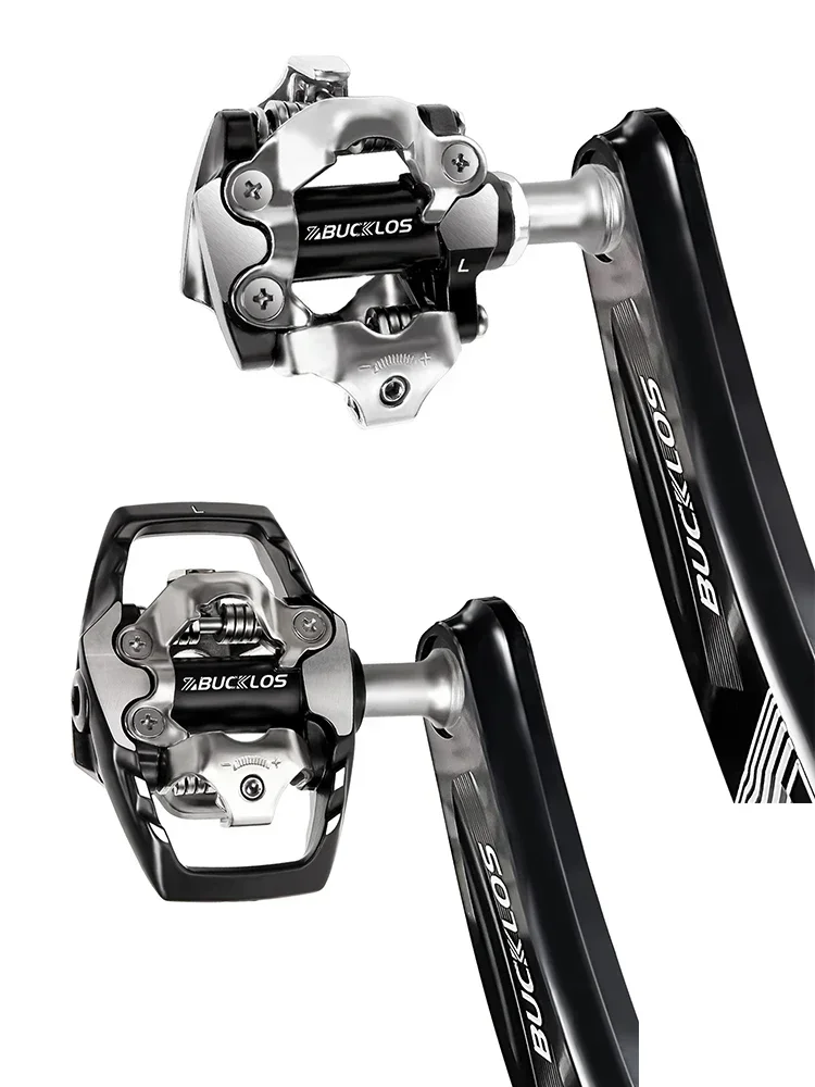 AliExpress BUCKLOS Self-Locking MTB Bike Pedals Non-slip Aluminium Alloy Bike Paddle for SPD System M8100 M9100 Bearing Clipless Pedal