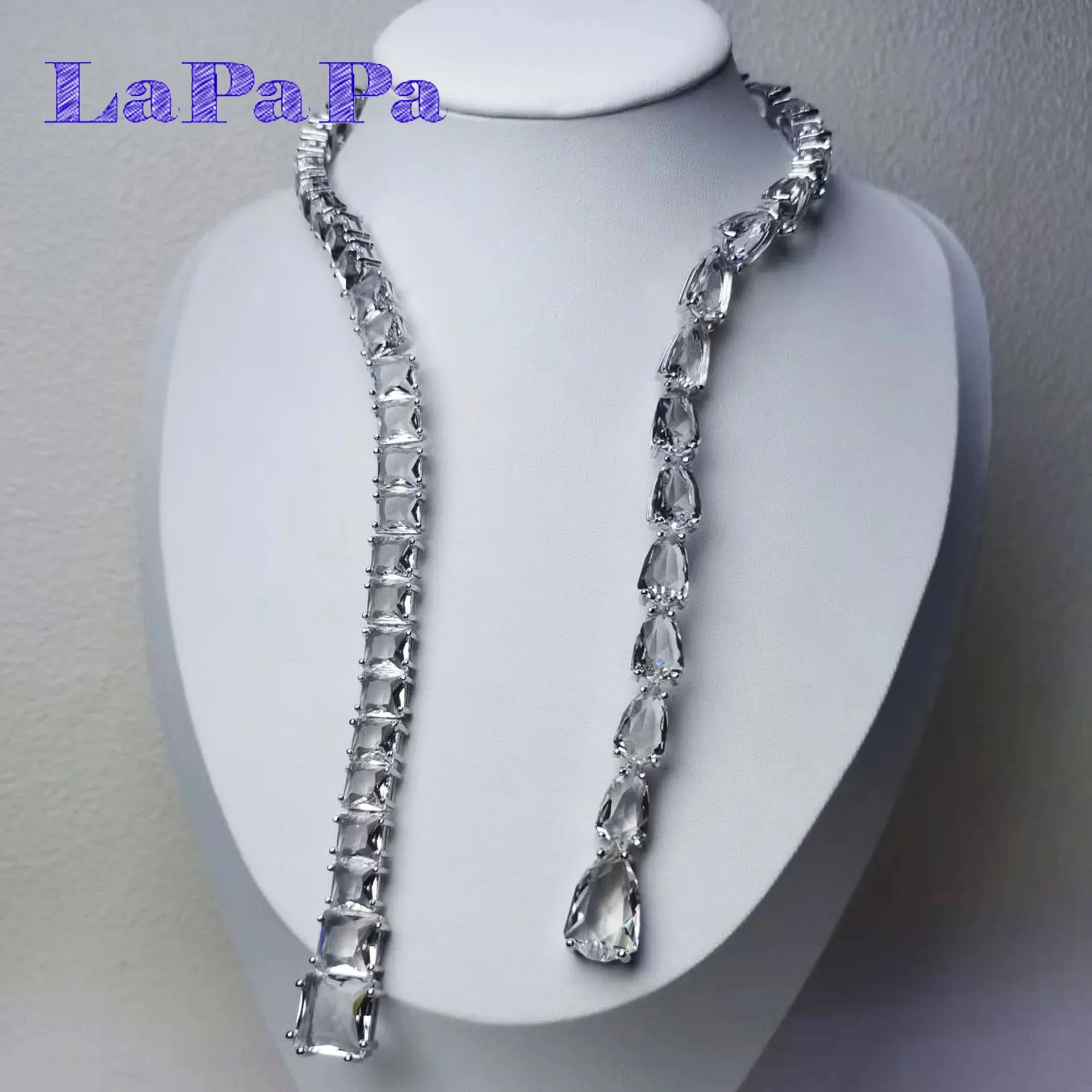 

2025 оригинальное изысканное свадебное ювелирное ожерелье высокого качества с геометрическим узором и кристаллами, очаровательный лучший подарок для женщин