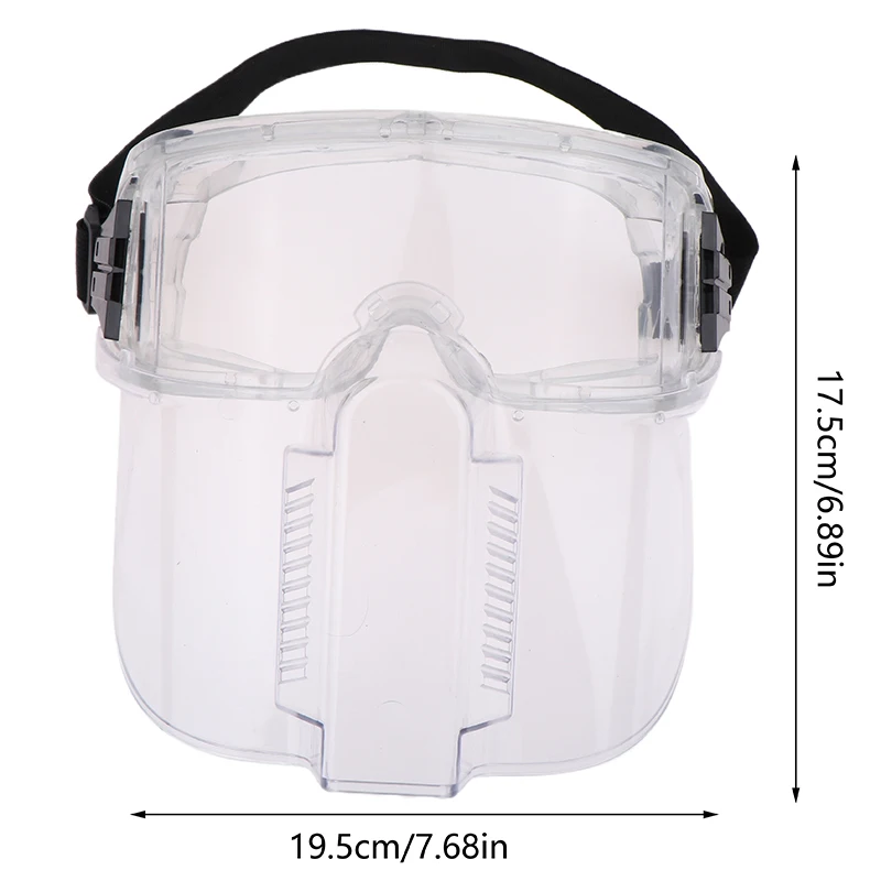 Multipurpose Ergonomic Transparent Protected Face Shield Mask For Work Polish Welding Dust Oil Splash Resistant Full Face Mask
