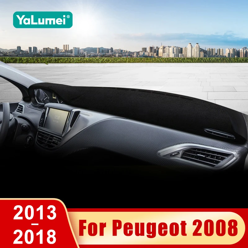 

For Peugeot 2008 Accessories 2013 2014 2015 2016 2017 2018 Car Dashboard Mat Sun Shade Non-slip Pad Cover Accessories