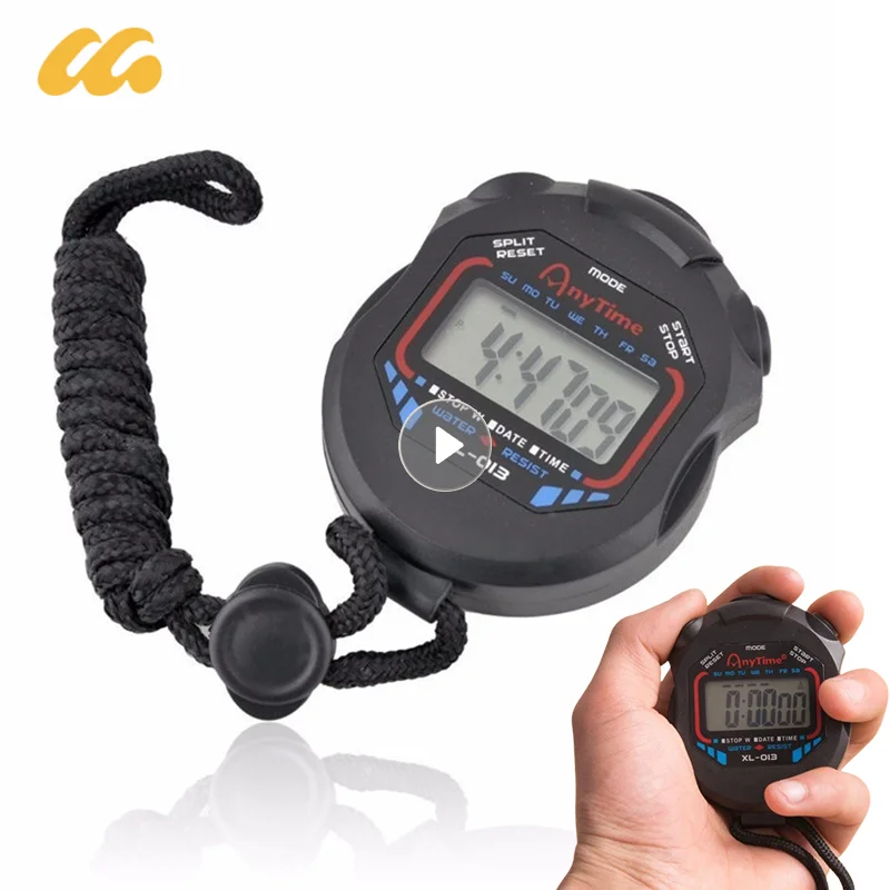 Professional Digital Stopwatch Timer Multifuction Handheld Training Timer Portable Outdoor Sports Running Chronograph Stop Watch