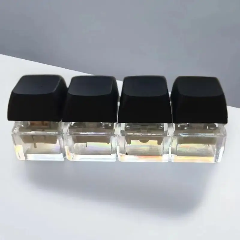 1Pcs 4 Keys Finger Keyboard Caps DIY Keyboard Clicker Toys Button Keycap  Keychain For Adult Relief Stress Toy