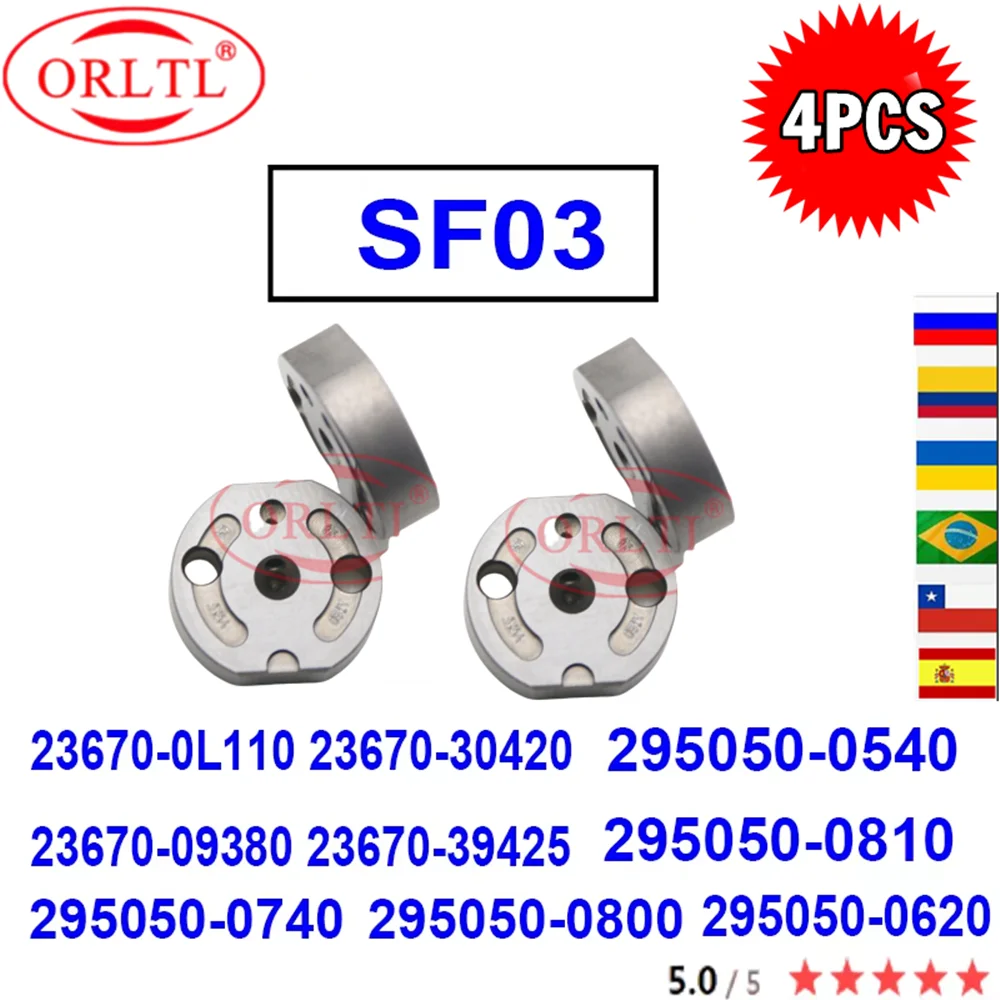 

4 шт. новая 295050-0800 295050-0620 герметизирующая пластина клапана SF03 для TOYOTA 23670-0L110 23670-30420 23670-09380 23670-39425