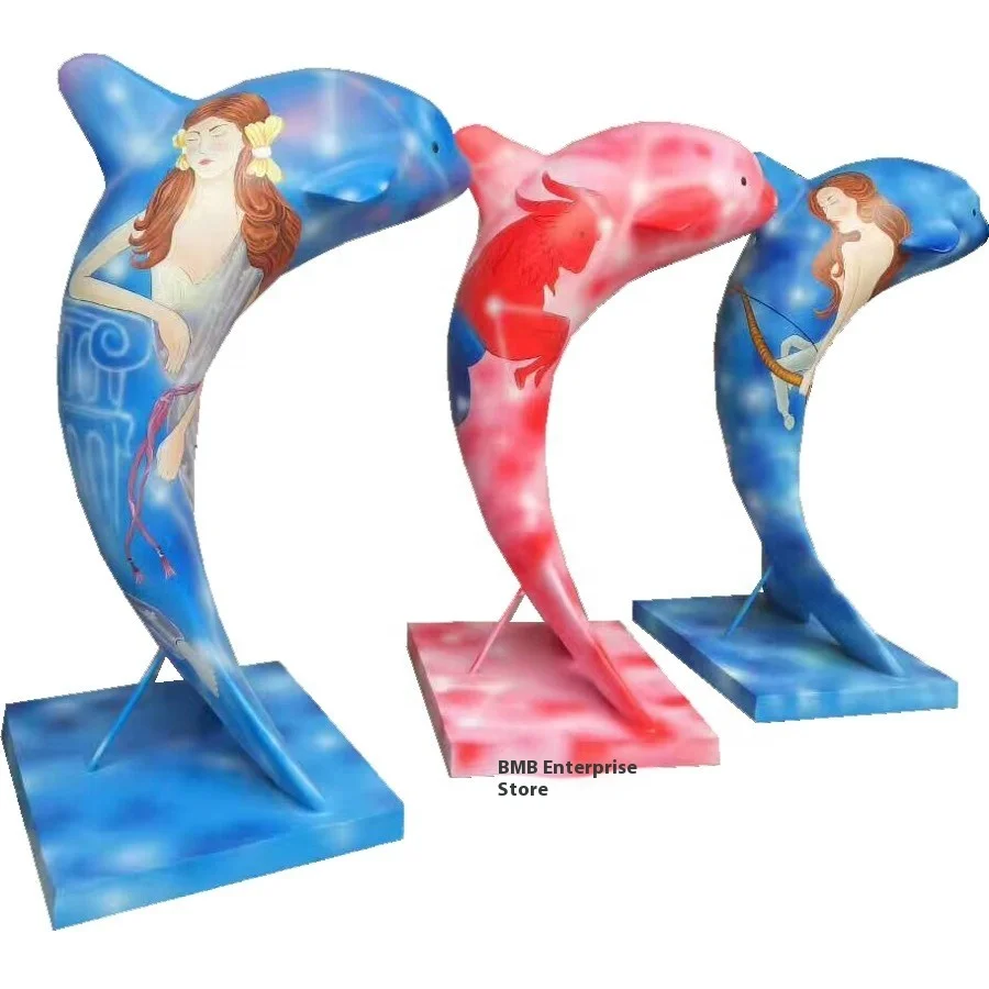 

Индивидуальные большие напольные украшения для торгового центра в отеле, экологически чистая креативность резьбы из стекловолокна из смолы