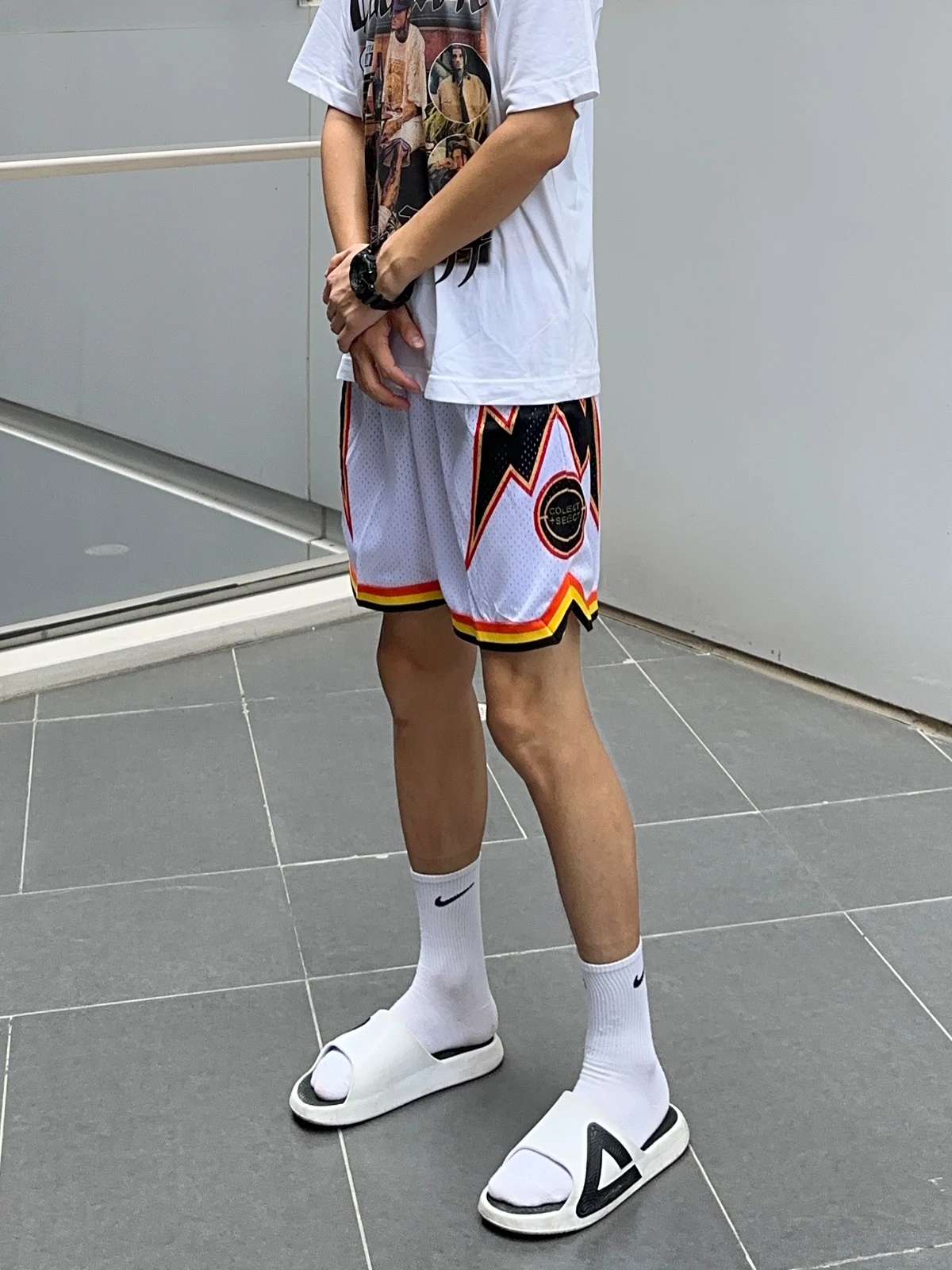 

Uncleblue Summer Basketkeall orts American Sle Four-Quarter Retro двухслойные дышащие орты без молнии