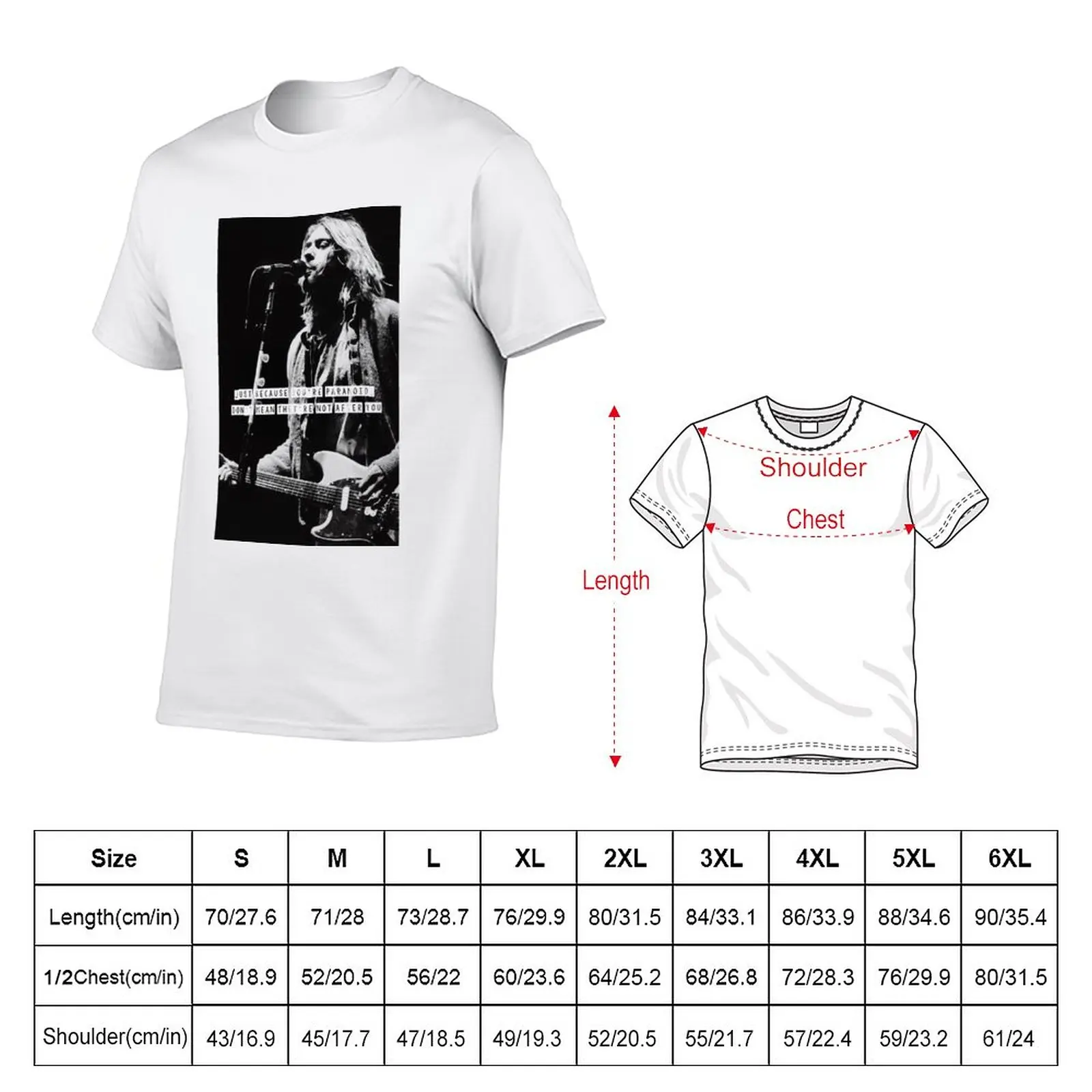 New Just Because You're Paranoid T-Shirt Oversized t-shirt Short t-shirt funny t shirts funny t shirt men t shirt