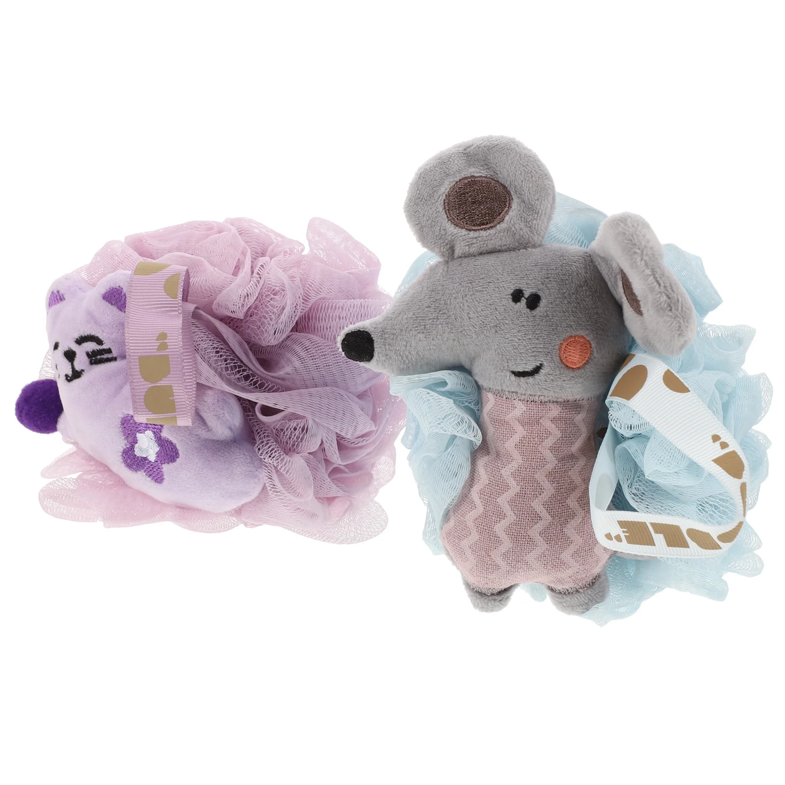 

2Pcs Shower Loofah Pe Material Soft Bath Ball Exfoliating Body Scrubber Gentle Cleaning Shower Foam Sponge for Kids Adults