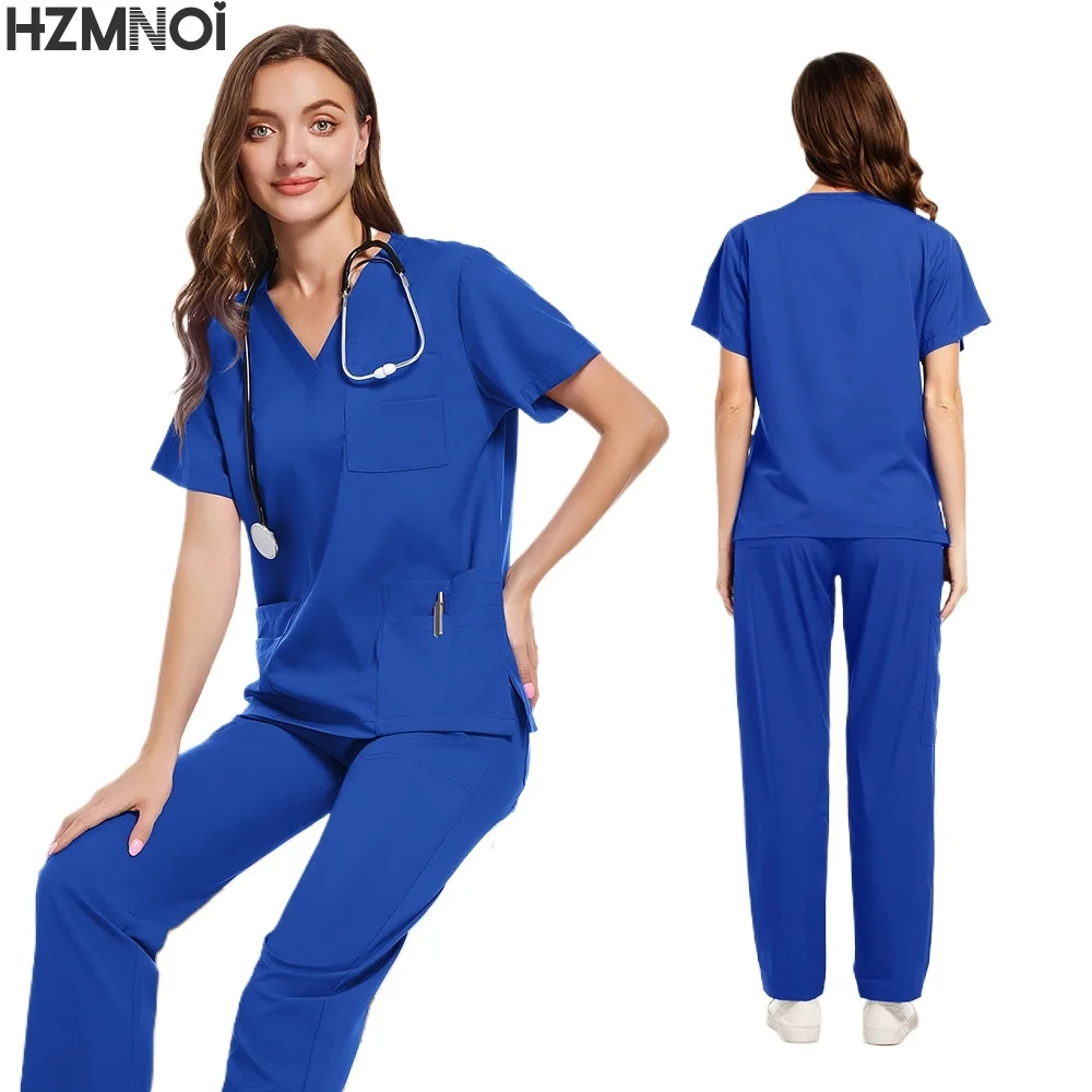 Fashionable Scrub Designs Women Jogger Clinic Nurse Uniforms Medical Dentistry Nursing Scrubs Uniforms Sets Hospital Uniforms