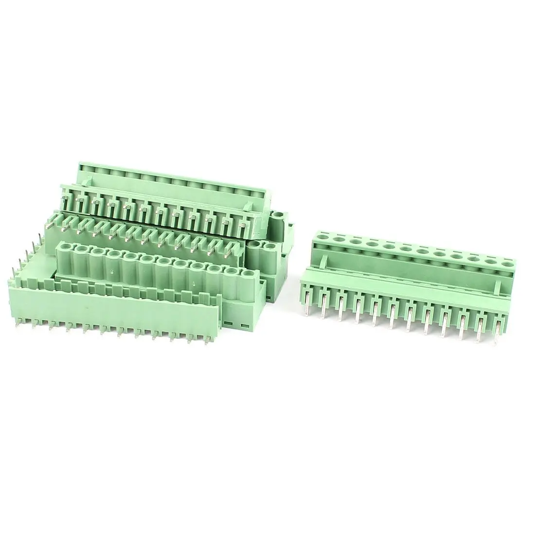 Keszoox 5.08mm Phoenix Connectors a16031800ux2360 5 Pairs 5.08 mm Pitch 12 Pin M/F PCB Pluggable Terminal Block Connector