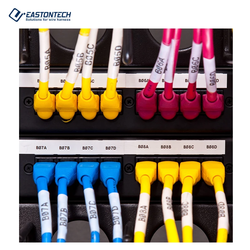 EW-9540 Fully Automatic Dual-Head Terminal Crimping Double-Piercing Numbering Tube Machine-EASTONTECH AWG 22~14 700-900 Pcs/Hour