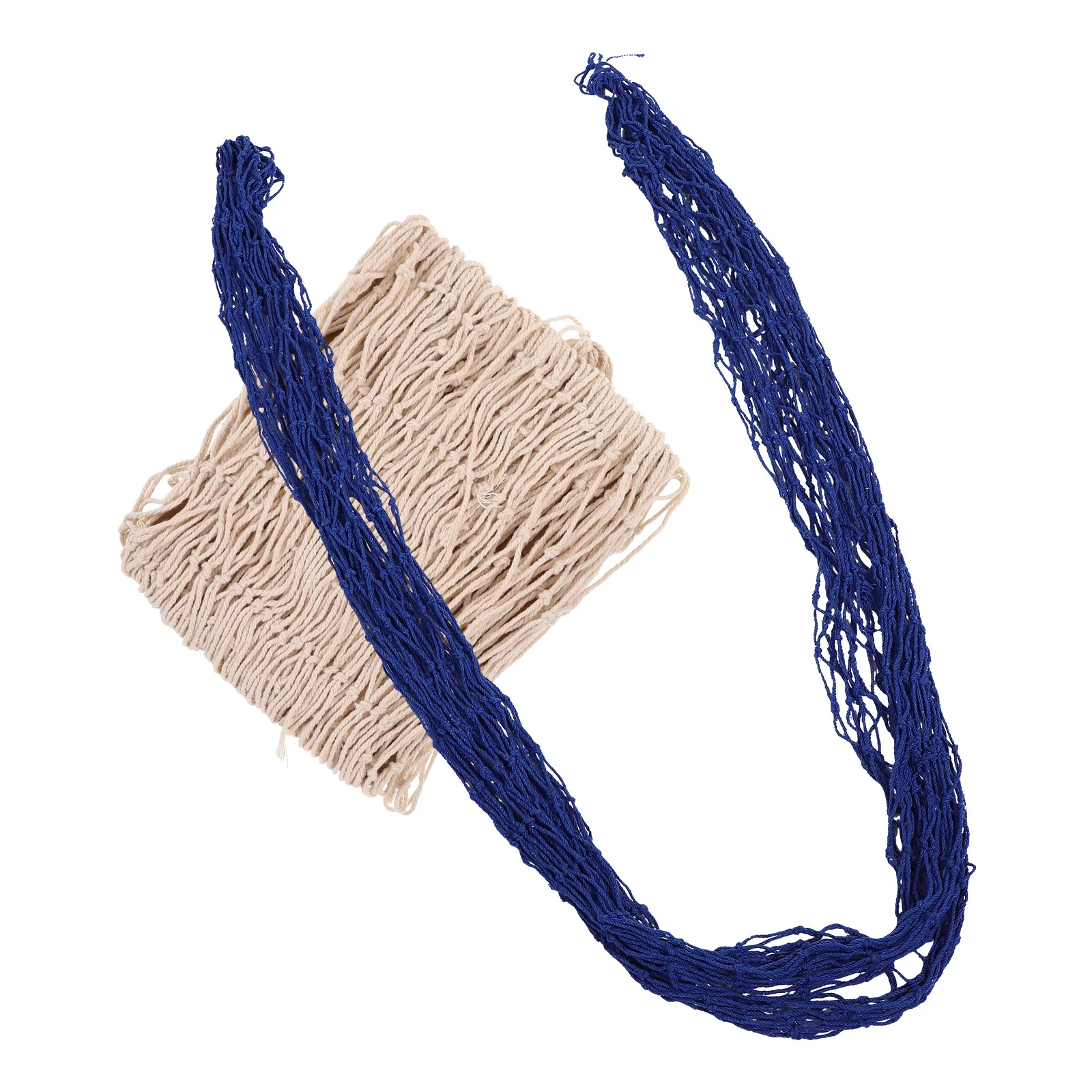 

2pcs Decorative Fishing Net For Beach Theme Background Wall Ocean Party Prop Nautical Home Bedroom Bathroom Wall Art Coastal