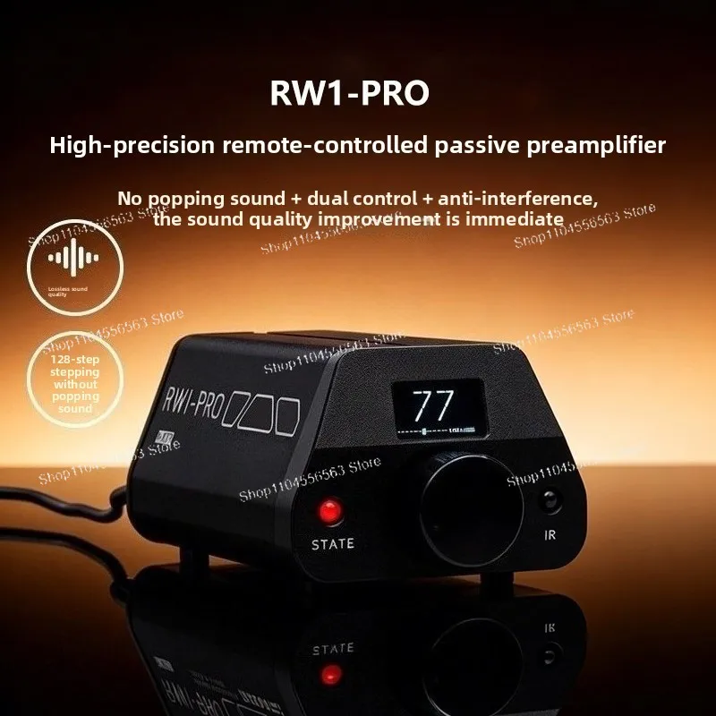 Préamplificateur passif haute précision RW1-PRO, contrôleur de volume à distance pour amplificateur de puissance et enceintes actives