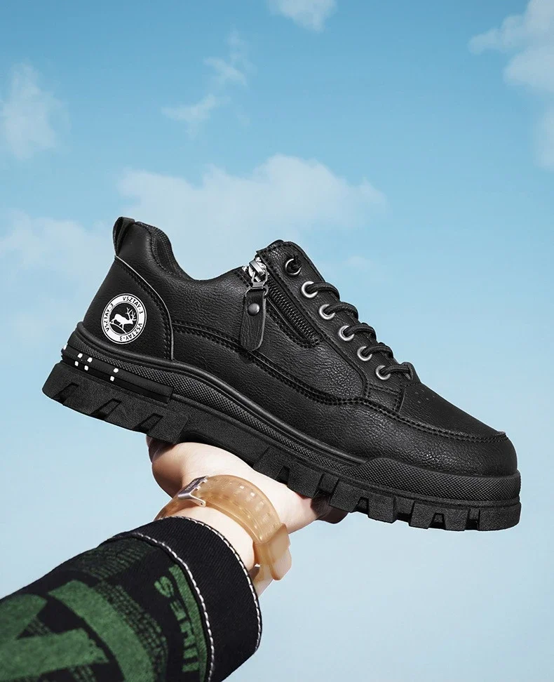 Lässige Sport-Outdoor-Wanderschuhe Trendige Mode-Streetwear Bequeme Herren-Board-Schuhe mit Dicker Sohle – Detail 5