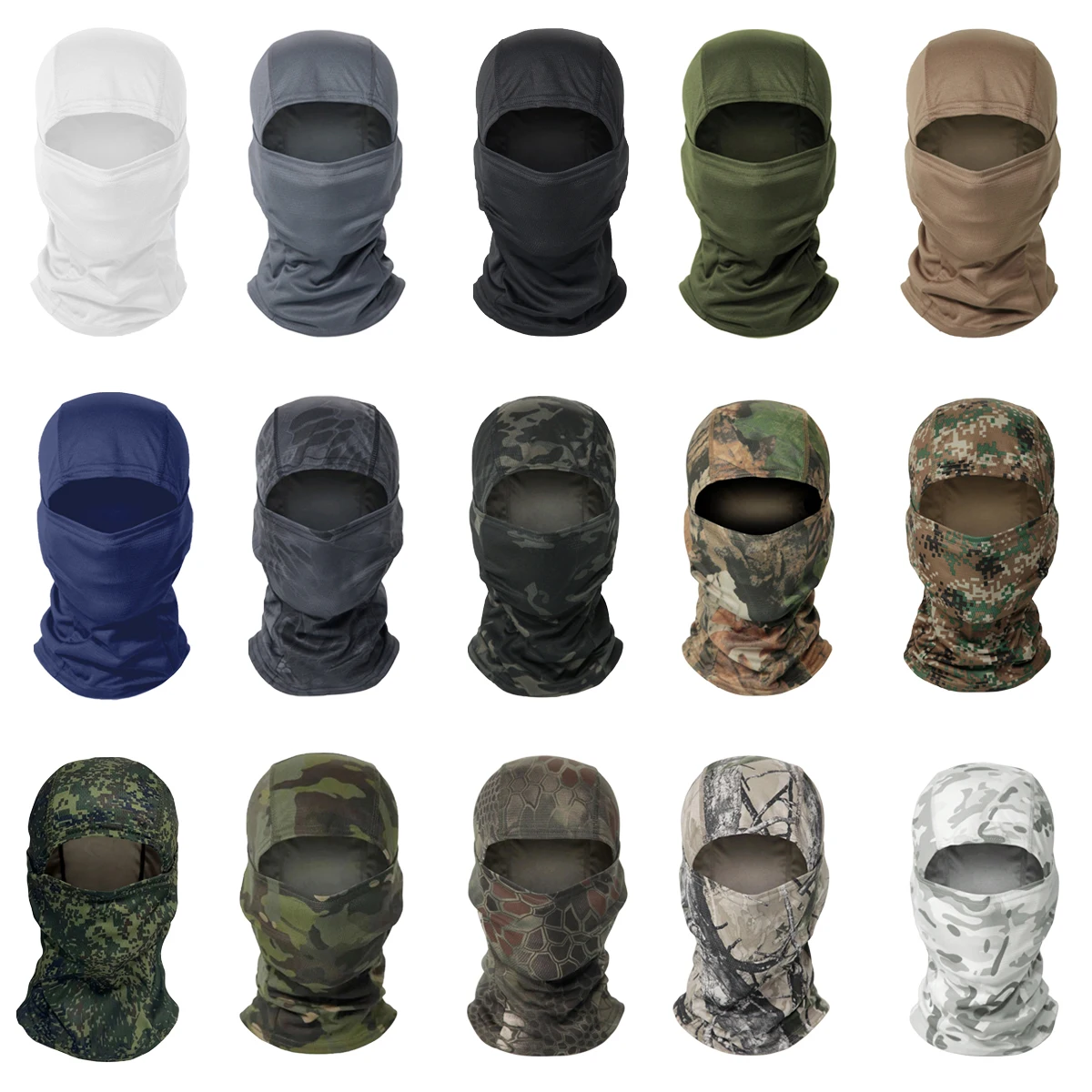 Balaclava Full Face Mask Caps Quick-dry Cycling Sun Protection Hunting Hood Cap Men Women Bike Riding Beanies Ski Mask Cover Hat