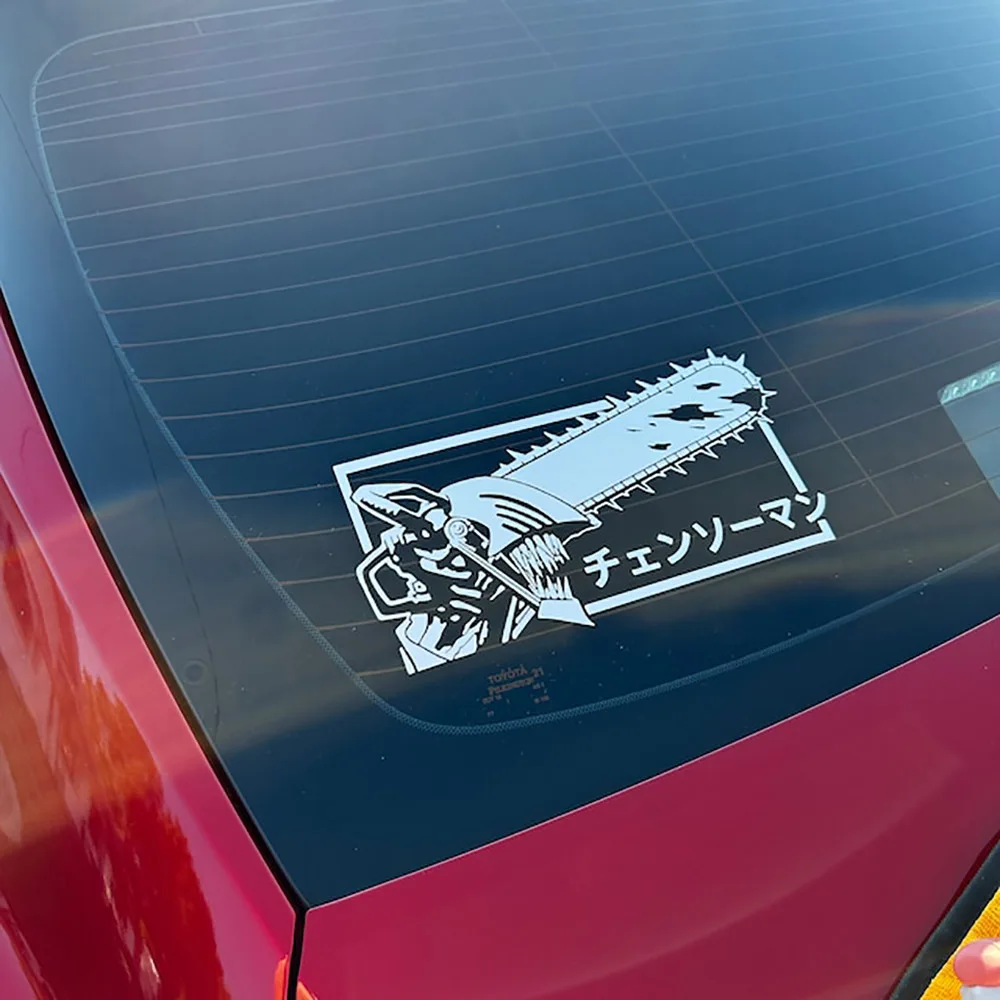 

Chainsaw Anime Car Vinyl Stickers Graphics Japanese Decal Windows Bumper Decoration Accessories