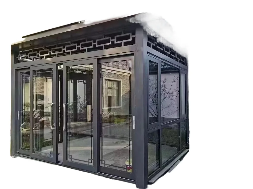 

Expandable Mobile Portable Folding Insulation Garage Space House Building Sunroom with Shed