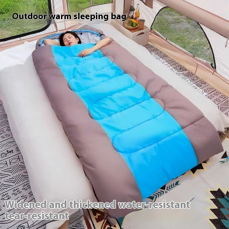 

Cotton Envelope Sleeping Bag for Adults - Portable, Machine Washable, for All Season Camping, Travel, Indoor Outdoor Use