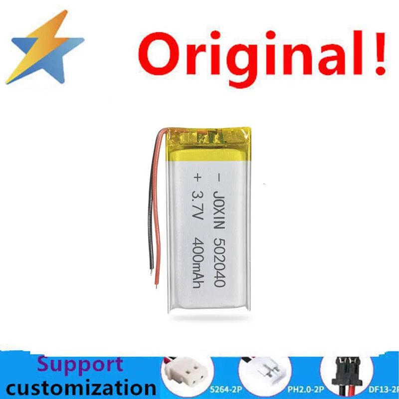502040 بطارية ليثيوم 3.7V400mah الرطوبة متر مقياس التأكسج بطارية بلوتوث الكناس بطارية ضوء الشريط