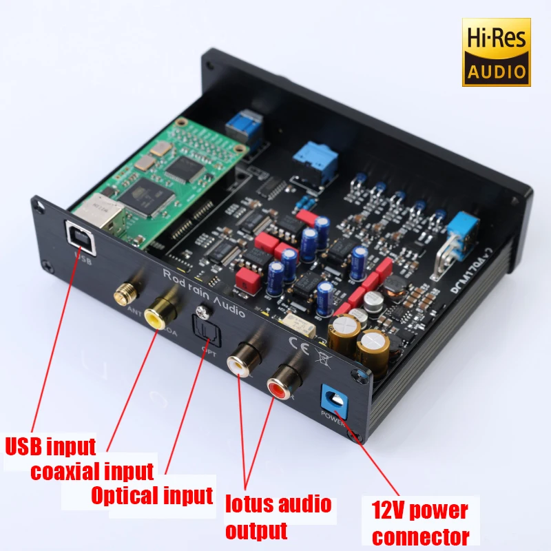 Imagem -04 - Haste de Chuva Áudio Dupla Alta Fidelidade Som Decodificador Bluetooth 5.1 Fones de Ouvido Amplificadores Pcm1794 Dac Qcc5125 Amanero Cartão Usb Ldac Dsd512 600