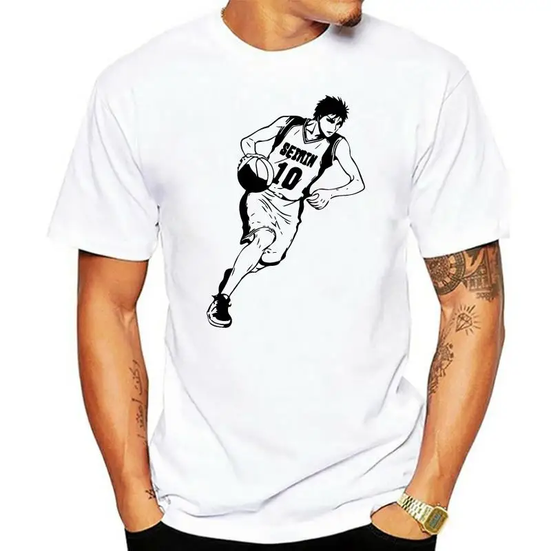 Футболка Kuroko без корзины Kagami Seirin высокий баскетбольный Аниме Топ Мужская S - XXL