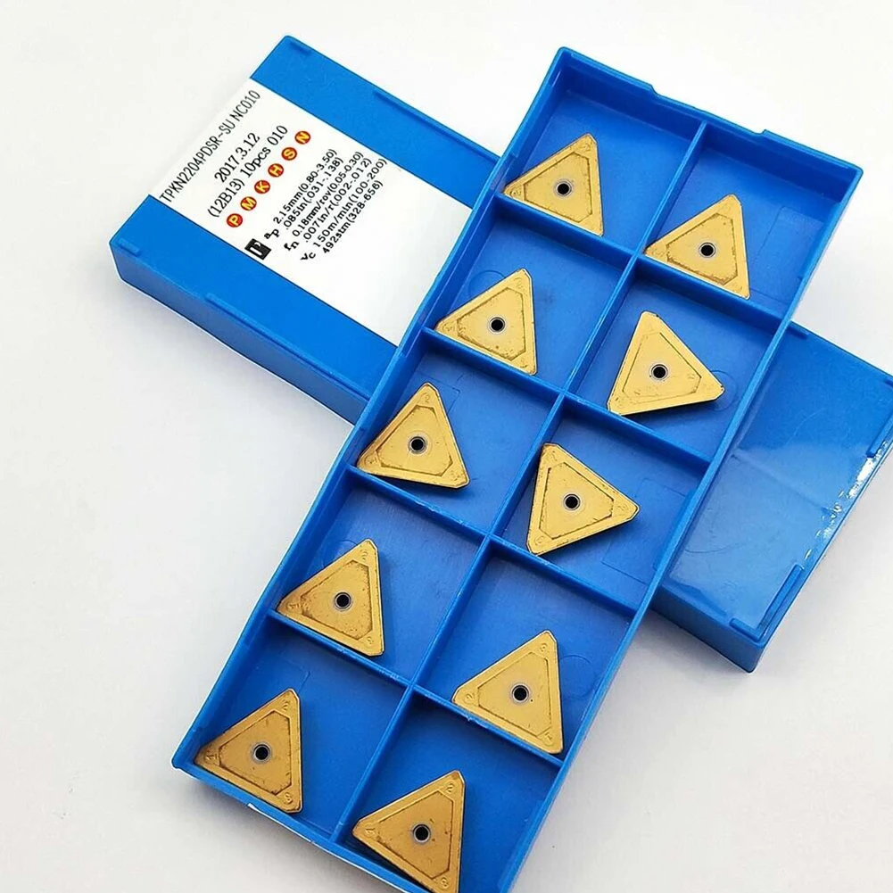 

100% Brand New Carbide Inserts For Steel Insert 10PCS Carbide Easy To Replace Long Service Life Precision Grinding