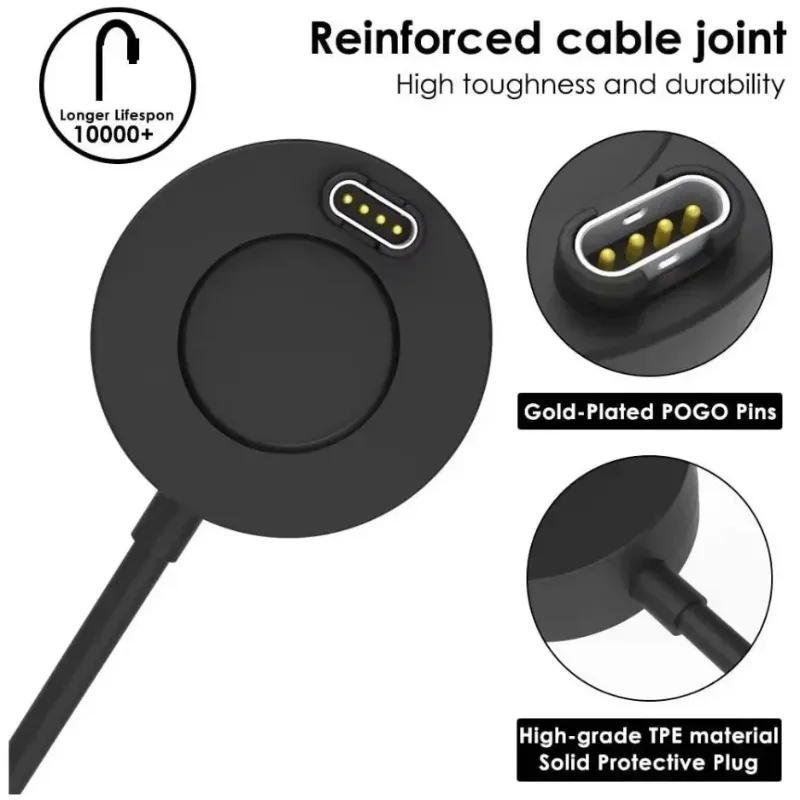 Charger Dock For Garmin Vivoactive 3 4 4S/Fenix 5 5S 5X 6 6S 6X/Venu 2 2S Sq Charging Cable Stand Station For Forerunner 935