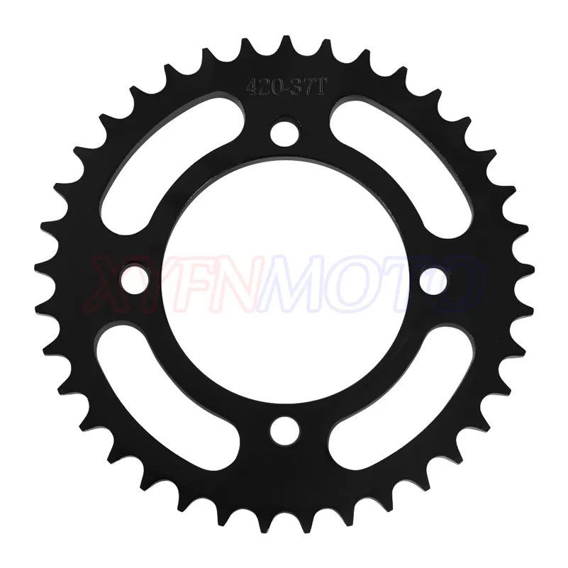 420 Chain 37 Tooth 76mm Rear Sprocket for Chinese 50 70 90 110 125 140 150 160 170cc Apollo RFZ CRF50 XR50 SDG SSR Motorcycle