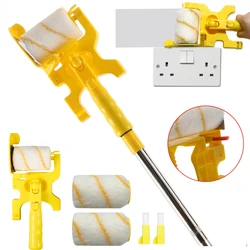 Long Handle Paint Roller Clean Cut Wall Painting Treatment Tools and Roller Application Edger Brush Tool for Home Wall Ceiling