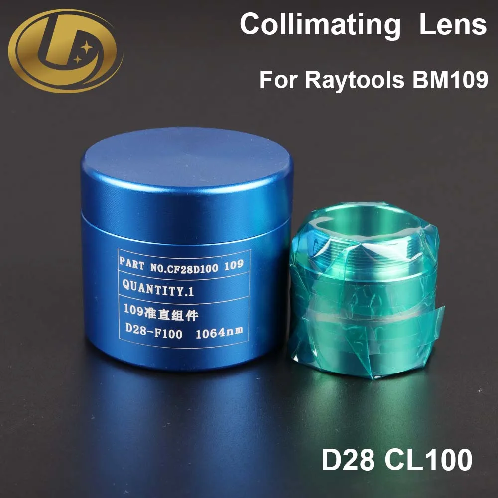 Raytools BM109 Collimating & Focusing Lens D28 F100 F125mm with Lens Holder For Raytools Laser Cutting Head BM109