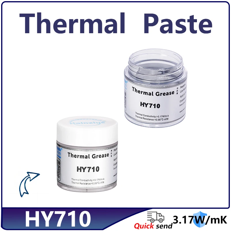 

HY710 10g Silver Thermal Grease Paste Compound Chipset Cooling For CPU GPU Thermal Conduction Silicone Grease Paste Canned