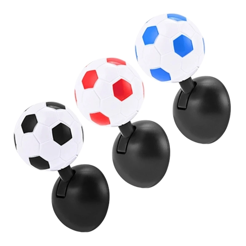 U2JA ABS Car Console Button Decoration Cover, Soccer Ball Lever Trim for Push-Start Zone and Daily Interior Styling Detail