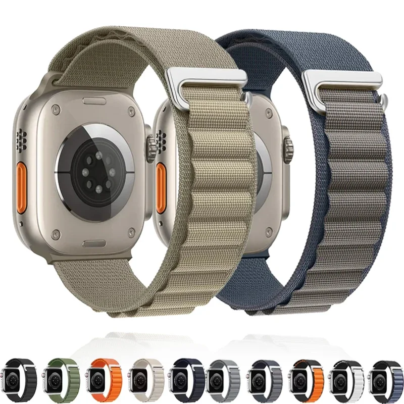 Cinturino Alpine Loop per cinturino Apple Watch 42mm 44mm 45mm 49mm 41mm 40mm 46mm braccialetto per serie iWatch Ultra 10/9/SE/8/7/6/5/4/3