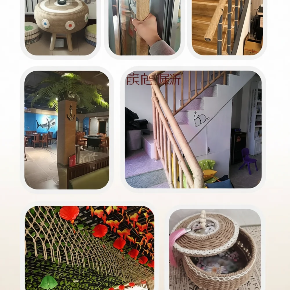 Natural Jute Twine Rustic Style String For DIY Arts Crafts Macrame Decoration Hanging Gift Bundling Durable Rope