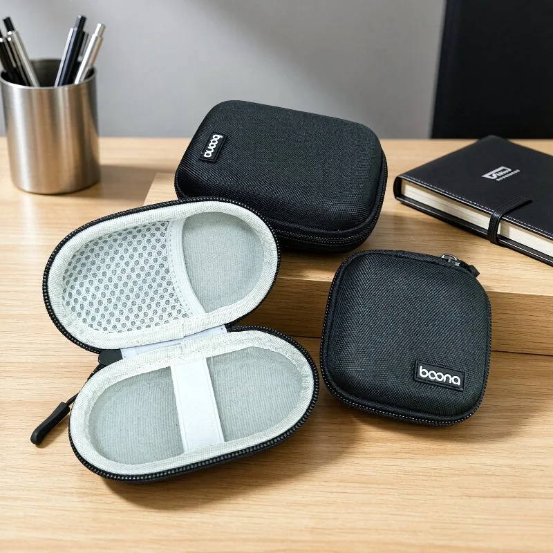 Portable Bluetooth Earbuds Case Mini Digital Gadgets Storage Bag for Earphone Charger U Disk Small Travel Cable Organizer Box