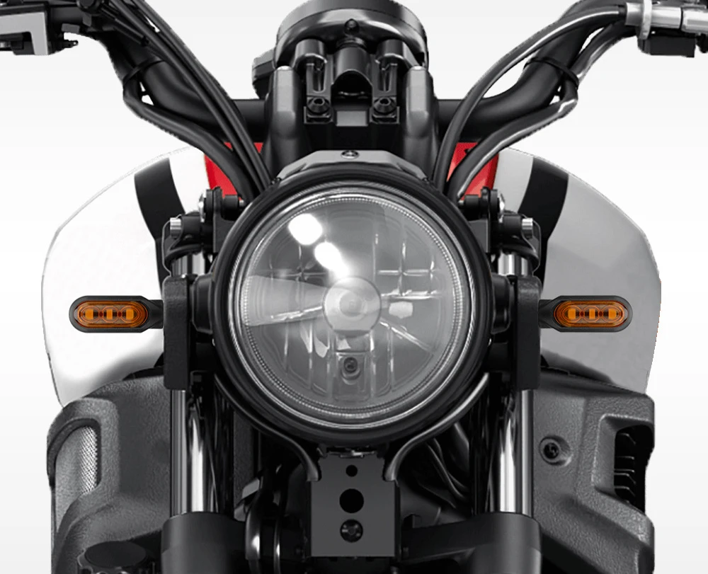 Motorcycle Mini LED Turn Signal Lights Amber Flowing Directional Signal Lamp Intermitentes Moto For Kawasaki Yamaha Cafe Racer - Image 5