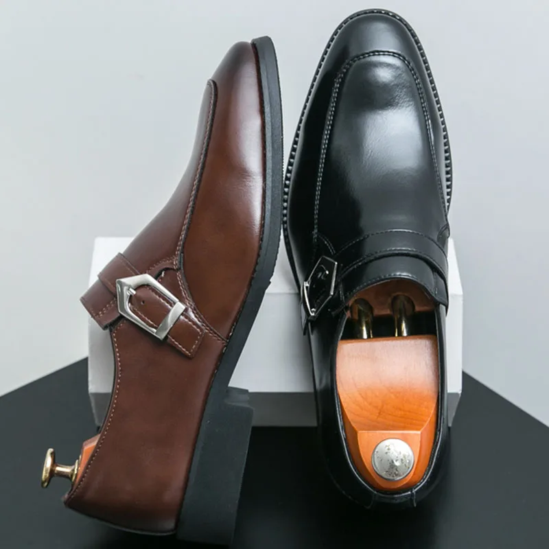 

Gentlemen's Oxford Shoes Men Wedding Formal Leather Shoes For Men Classic Men's Dress Shoes Social Office Casual Business Loafer