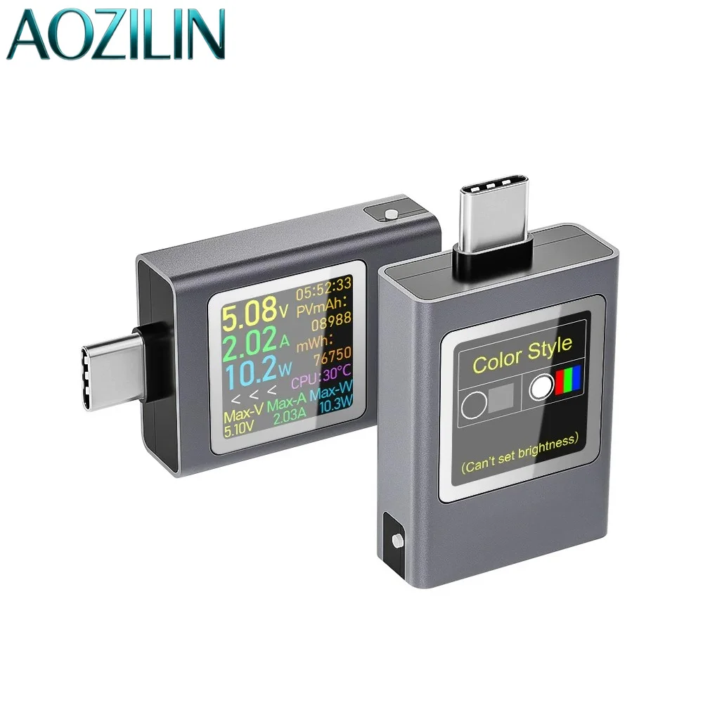 AOZILIN Type-C PD USB Tester Digital DC Current Voltage Meter Power Detector Charger Testing Module