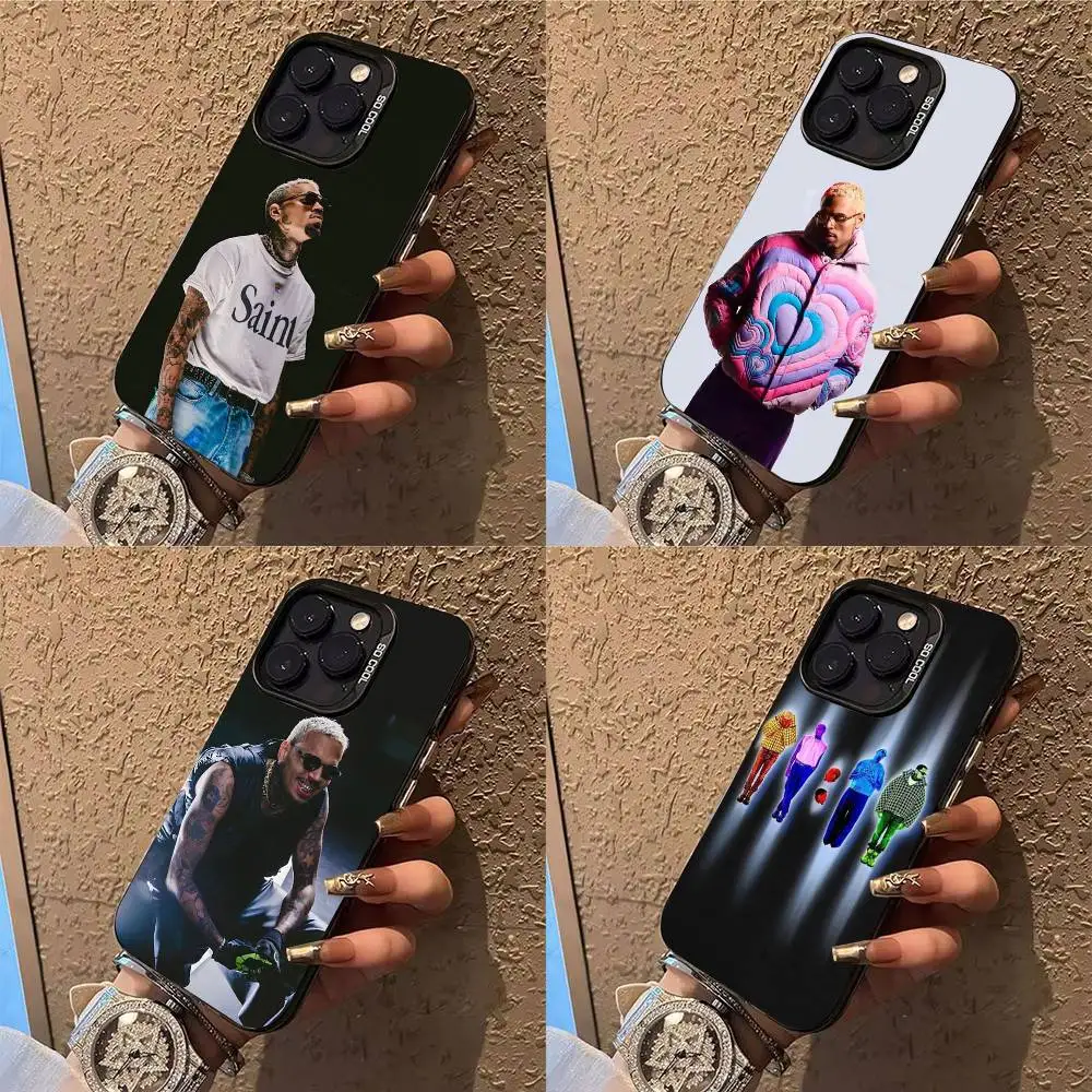 

Rapper Chris B-Brown Phone Case Phone Case For iPhone 14 16 15 11 12 13 Pro Max Mini Plus Shockproof Cover