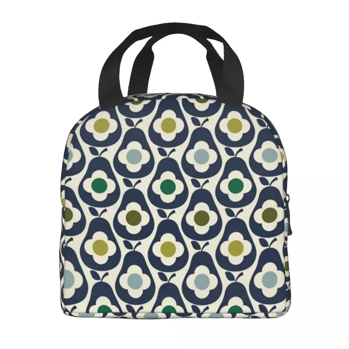 صندوق غداء قابل لإعادة الاستخدام على الطراز الاسكندنافي للنساء، مقاوم للتسرب، مبرد حراري معزول للطعام، حقيبة غداء للعمل المكتبي