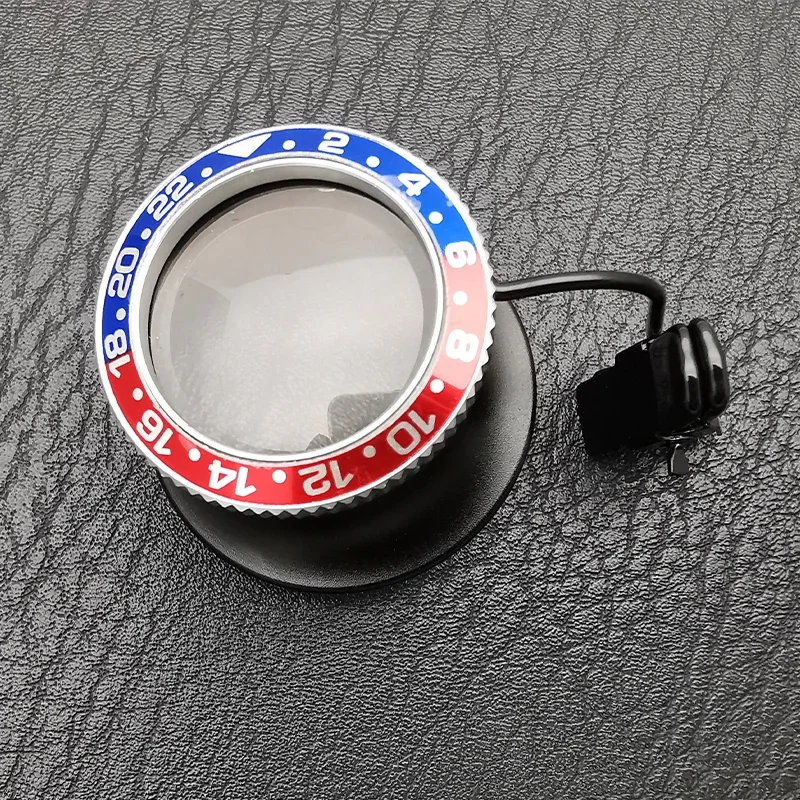 黒 5X 10X クリップオン眼鏡拡大鏡時計修理ルーペ拡大鏡レスポータブル時計屋宝石商ルーペガラスツール