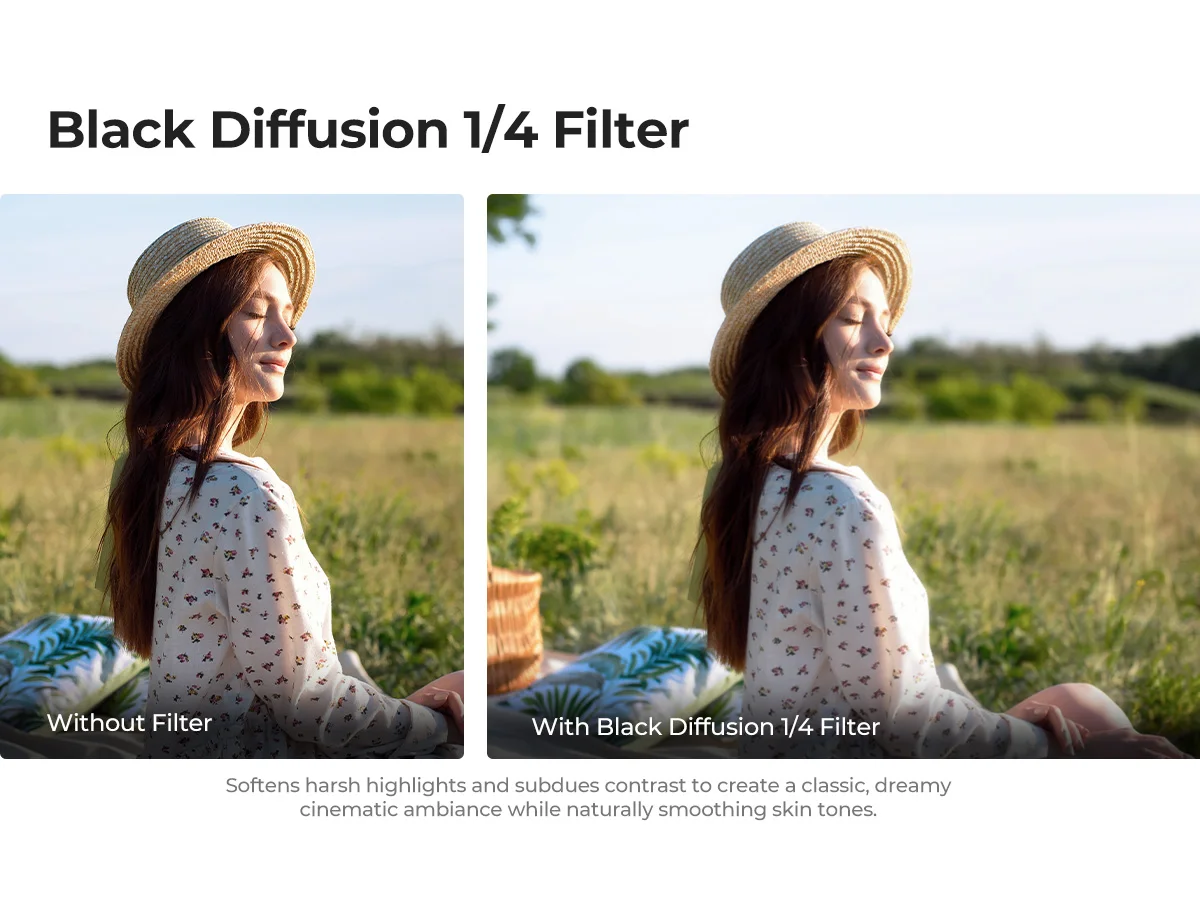 K&F CONCEPT ND Filters for Insta360 Luna Ultra Magnetic Filter UV CPL Black Mist 1-4 Variable Neutral Density Lens Filters